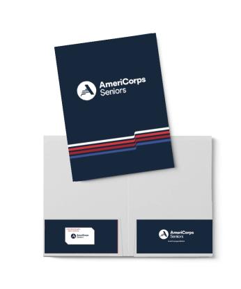 AmeriCorps Seniors Two Pocket Folder - 1 each (limit 25)