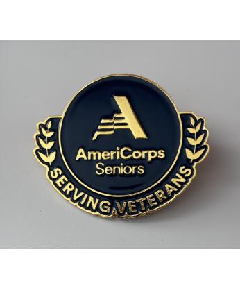 AmeriCorps Seniors Lapel Pin Serving Veterans 