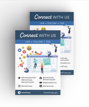 Connect With Us Flyer - 4x6 (Sold Individually)