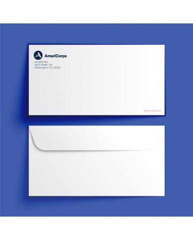 AmeriCorps Standard White Envelope (4-1/8 x 9-1/2)