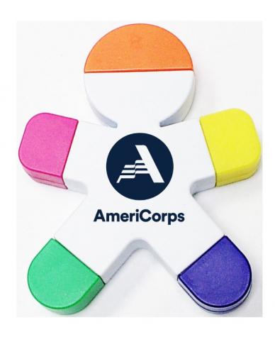 AmeriCorps Figure Highlighter - Multicolored