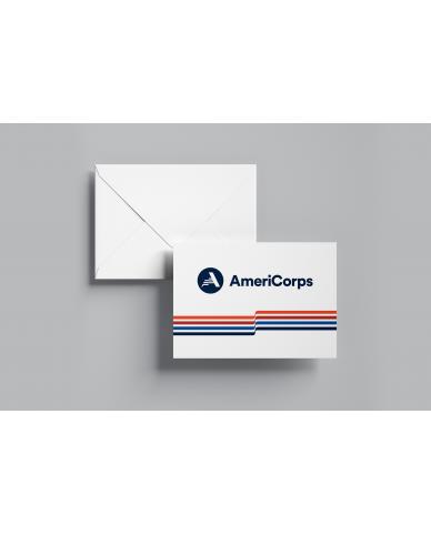 AmeriCorps Blank Note Card w/ Matching Envelope (25/pk)