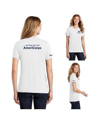 AmeriCorps NCCC Women's Alumni Short Sleeve T-shirt (White)
